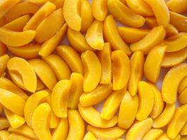 frozen peach slice
