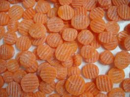 Frozen carrot slice
