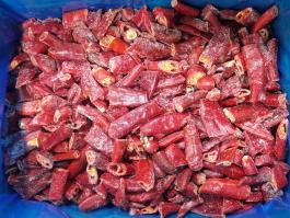 Frozen chili cut