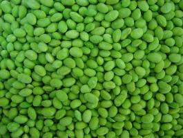Frozen soybean kernels