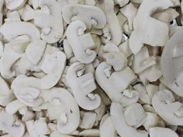 Frozen champignon mushroom slice