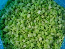 Frozen celery dice